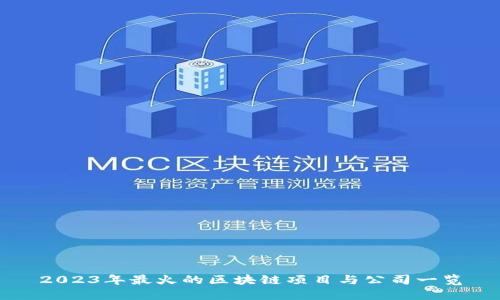 2023年最火的区块链项目与公司一览