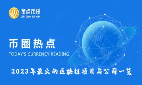 2023年最火的区块链项目与公司一览